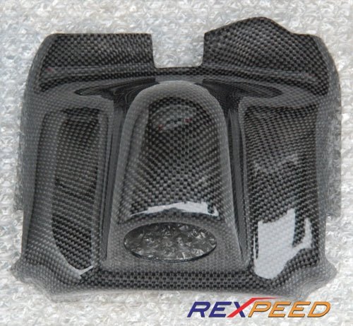 Rexpeed Carbon Fiber Steering Wheel Gauge Pod Single Mitsubishi EVO 7 - 9 2001 - 2007 | R65 - JDMusclePodsR65