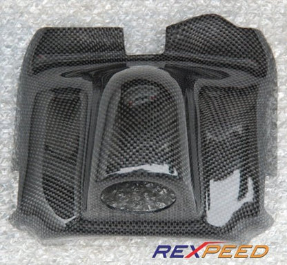 Rexpeed Carbon Fiber Steering Wheel Gauge Pod Single Mitsubishi EVO 7 - 9 2001 - 2007 | R65 - JDMusclePodsR65