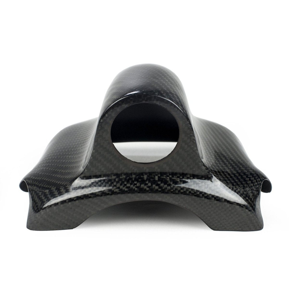Rexpeed Carbon Fiber Steering Wheel Single Pod | 2008-2015 Mitsubishi Evo X | R149 - JDMusclePodsREX R149
