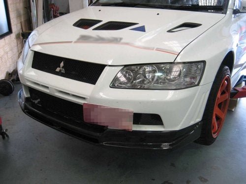 Rexpeed Carbon Fiber UX - Style Splitter Mitsubishi EVO 7 2001 - 2002 | R68 - JDMuscleFront LipsR68
