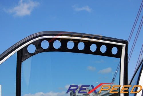 Rexpeed Carbon Fiber Window Vent Mitsubishi EVO 7 - 9 2001 - 2007 | R104 - JDMuscleHood Scoops / VentsR104