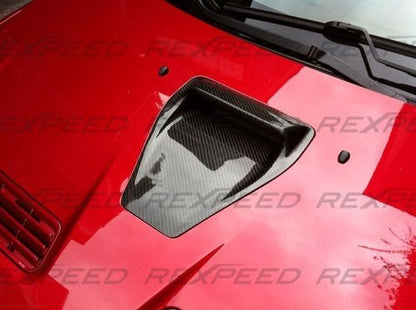 Rexpeed CW - Style Carbon Fiber Hood Scoop Mitsubishi EVO X 2008 - 2015 | R132C - JDMuscleHood Scoops / VentsR132C