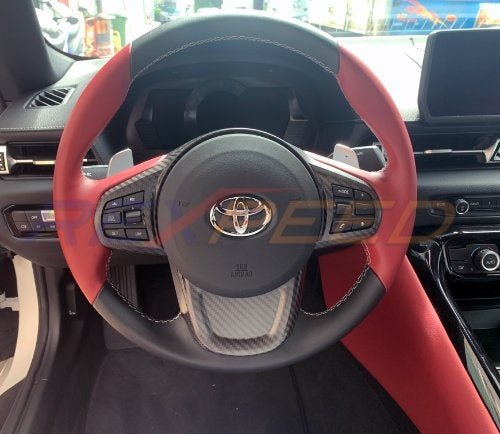 Rexpeed Dry Carbon Steering Wheel Cover Supra GR 2020+ | TS22 / TS22M - JDMuscleTrim KitsTS22Gloss