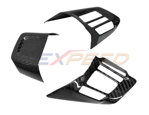 Rexpeed Dry Carbon Steering Wheel Cover - Version A WRX 2015+ / STi 2015+ | G37 - A - JDMuscleTrim KitsG37-A