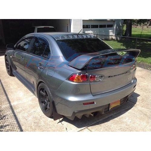 Rexpeed Flat Roof Painted Vortex Generators Mitsubishi Evo X 2008-2015 | R182-Parent / R183-Parent - JDMuscleDiffusers and Vortex GeneratorsREX R182-X135x6cmGloss Black