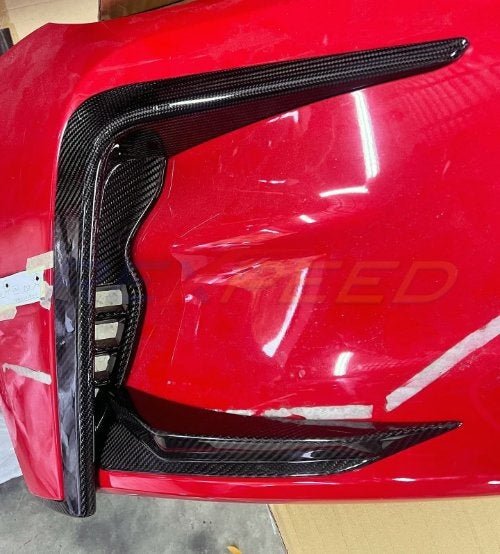 Rexpeed GR86 Dry Carbon Front Side Lower Duct Fin | Gloss | FR99 - JDMuscleDuctsFR99