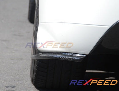 Rexpeed JDM Rear Carbon Bumper Extension Mitsubishi EVO 9 2006 | R64 - JDMuscleRear LipsR64