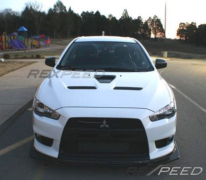 Rexpeed R - Style Carbon Splitter Mitsubishi Evo X 2008 - 2015 | R108 - JDMuscleFront Wind SplitterR108