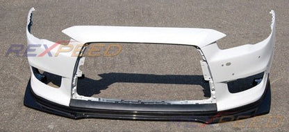 Rexpeed R - Style Carbon Splitter Mitsubishi Evo X 2008 - 2015 | R108 - JDMuscleFront Wind SplitterR108