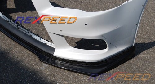 Rexpeed R - Style Carbon Splitter Mitsubishi Evo X 2008 - 2015 | R108 - JDMuscleFront Wind SplitterR108
