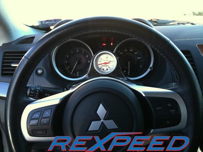 Rexpeed Steering Wheel Single Carbon Pod Mitsubishi Evo X 2008 - 2015 | R149 - JDMusclePodsR149