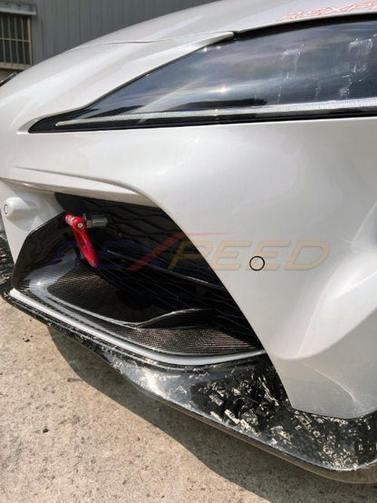 Rexpeed Supra GR 2020+ Dry Carbon Lower Front Bumper Covers | Gloss | TS82 - JDMuscleBumper CoversTS82