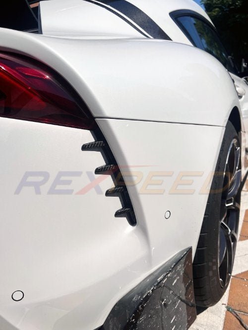 Rexpeed Supra GR 2020+ Dry Carbon Rear Duct Cover Set | 2pc | TS87 - JDMuscleExterior GarnishesTS87
