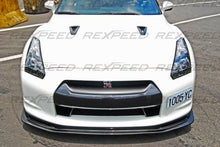 Rexpeed TS - Style Carbon Fiber Splitter Nissan GTR R35 2008 - 2011 | N08 - JDMuscleFront Wind SplitterN08