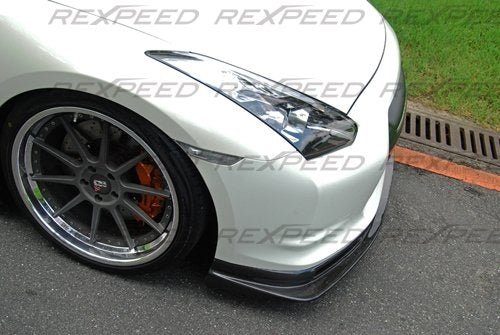 Rexpeed TS - Style Carbon Fiber Splitter Nissan GTR R35 2008 - 2011 | N08 - JDMuscleFront Wind SplitterN08