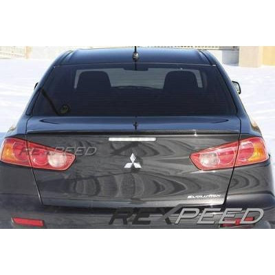 Rexpeed Type-1 Carbon Trunk Spoiler | 2008-2015 Mitsubishi Evo X (R122)-REX R122-REX R122-Spoilers and Wings-Rexpeed-JDMuscle