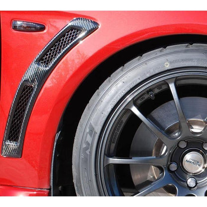 Rexpeed V-Style Carbon Fender Vents Mitsubishi Evo X 2008-2015 | R102 - JDMuscleExterior GarnishesREX R102