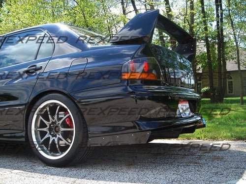 Rexpeed V - Style Carbon Fiber Rear Diffuser Mitsubishi EVO 7 - 8 2003 - 2007 | R166 - JDMuscleDiffusers and Vortex GeneratorsR166