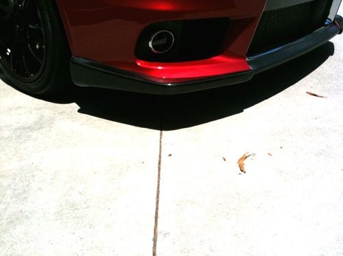 Rexpeed V - Style Carbon Front Splitter Cover Mitsubishi EVO X 2008 - 2015 | R91 - JDMuscleFront Wind SplitterR91