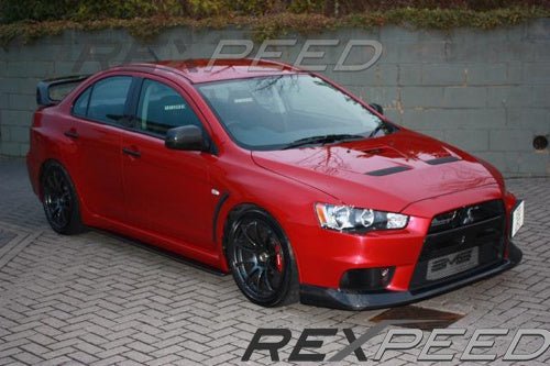 Rexpeed V - Style Carbon Side Skirt Extension Mitsubishi Evo X 2008 - 2015 | R110 - JDMuscleSide SkirtsR110