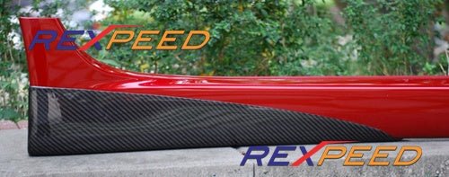 Rexpeed V - Style Carbon Side Spats Non Aero Kits Mitsubishi Evo X 2008 - 2015 | R92 - JDMuscleSide SkirtsR92