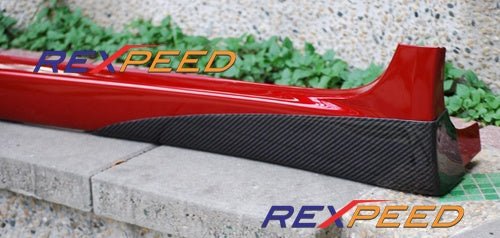 Rexpeed V - Style Carbon Side Spats Non Aero Kits Mitsubishi Evo X 2008 - 2015 | R92 - JDMuscleSide SkirtsR92