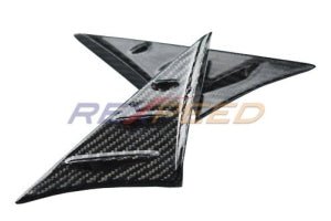 Rexpeed V1 Carbon Fiber Anti - Buffeting Wind Deflectors Gloss Finish Toyota Supra 2020 - 21 | TS21 - JDMuscleExterior GarnishesREXTS21