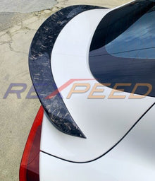 Rexpeed V2 Forged Carbon Spoiler 20 - 26 Toyota Supra GR - JDMuscleRear LipsGloss