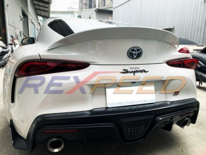 Rexpeed V2 Painted Spoiler 20 - 26 Toyota Supra GR - JDMuscleRear LipsWhite Metallic (D01)
