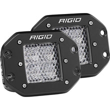Rigid Industries D-Series pro Flood Diffused Flush Mount Black 2 Lights Universal | 212513