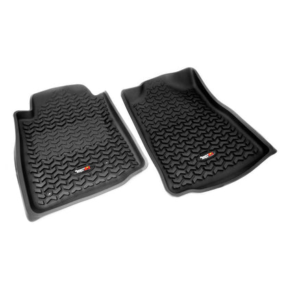Rugged Ridge Floor Liner Front Black Toyota Tacoma Regular / Access / Double Cab 2005 - 2011 | 82904.10 - JDMuscleFloor Matsrug82904.10