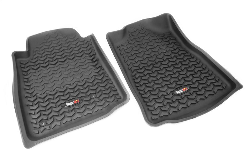 Rugged Ridge Floor Liner Front Black Toyota Tacoma Regular / Access / Double Cab 2012 - 2015 | 82904.15 - JDMuscleFloor Matsrug82904.15