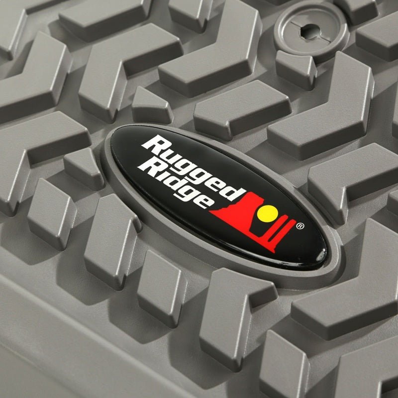 Rugged Ridge Rear Floor Liner Gray Toyota Tacoma Double Cab Automatic Access 2005 - 2015 | 84954.10 - JDMuscleFloor Matsrug84954.10