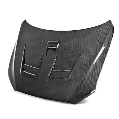 Seibon 08-15 Mitsubishi Lancer Evo X DV-Style Carbon Fiber Hood | HD0809MITEVOX-DV