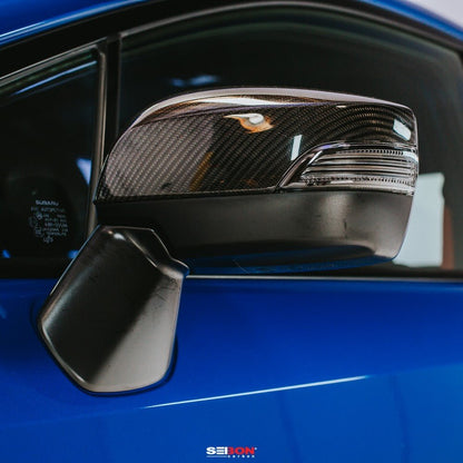 Seibon [15-21 WRX/STI] Carbon Fiber Mirror Covers w/ Turn Signal Cutout | seiMC15SBIMP - JDMuscleExterior GarnishesseiMC15SBIMP