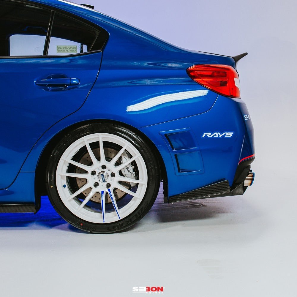 Seibon [15-21 WRX/STI] Carbon Fiber Rear Diffuser | seiRD18SBIMP - JDMuscleDiffusers and Vortex GeneratorsseiRD18SBIMP