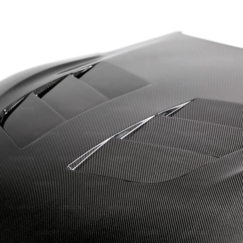 Seibon 20 - 23 Supra TSII - Style Double Sided Carbon Fiber Hood | HD20TYSUP - TSII - DS - JDMuscleHoodsseiHD20TYSUP-TSII-DS