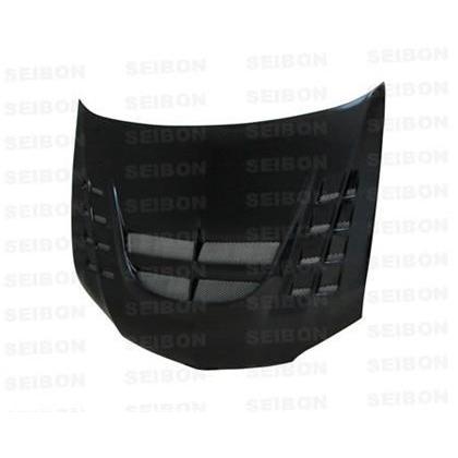 Seibon Carbon Fiber Hood CW II Style Mitsubishi EVO 8 / EVO 9 2003-2006 (HD0305MITEVO8-CWII)-seiHD0305MITEVO8-CWII-HD0305MITEVO8-CWII-Hoods-Seibon-JDMuscle