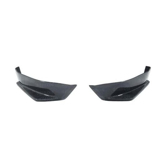 Seibon KC-Style Carbon Fiber Rear Lip Scion FR-S / Subaru BRZ / Toyota FT-86 2013-2019 (RL1213SCNFRS-KC)-seiRL1213SCNFRS-KC-RL1213SCNFRS-KC-Rear Lips-Seibon-JDMuscle