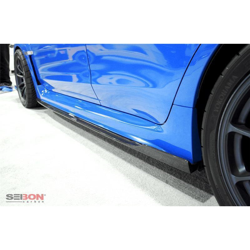 Seibon MB Style Carbon Fiber Side Skirts (Pair) Subaru WRX / STI 2015-2019 (SS15SBIMP-MB)-seiSS15SBIMP-MB-SS15SBIMP-MB-Side Skirts-Seibon-JDMuscle