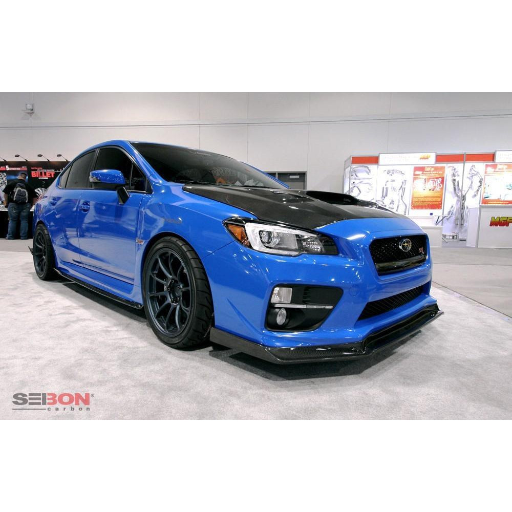 Seibon MB3-Style Carbon Fiber Front Lip Subaru WRX / STI 2015-2017 (FL15SBIMP-MB3)-seiFL15SBIMP-MB3-FL15SBIMP-MB3-Front Lips-Seibon-JDMuscle