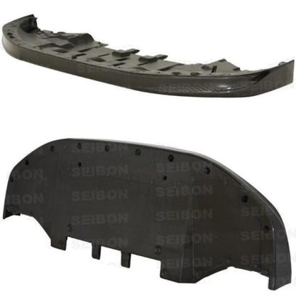 Seibon OEM Style Carbon Fiber Front Lip Spoiler for Nissan GTR 2009-2011 | FL0910NSGTR-OE