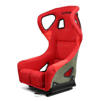 Seibon Red Type FC Carbon Kevlar Bucket Racing Seat - Universal | BSEAT-K-R-FC