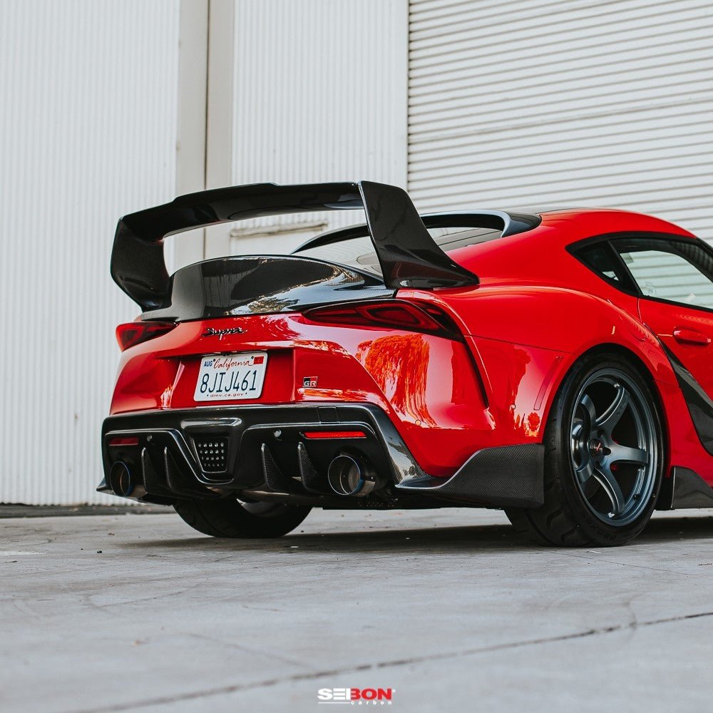 Seibon TD-Style Carbon Fiber Rear Spoiler 2020-21 Toyota GR Supra | seiRS20TYSUP-TD - JDMuscleSpoilers and WingsseiRS20TYSUP-TD