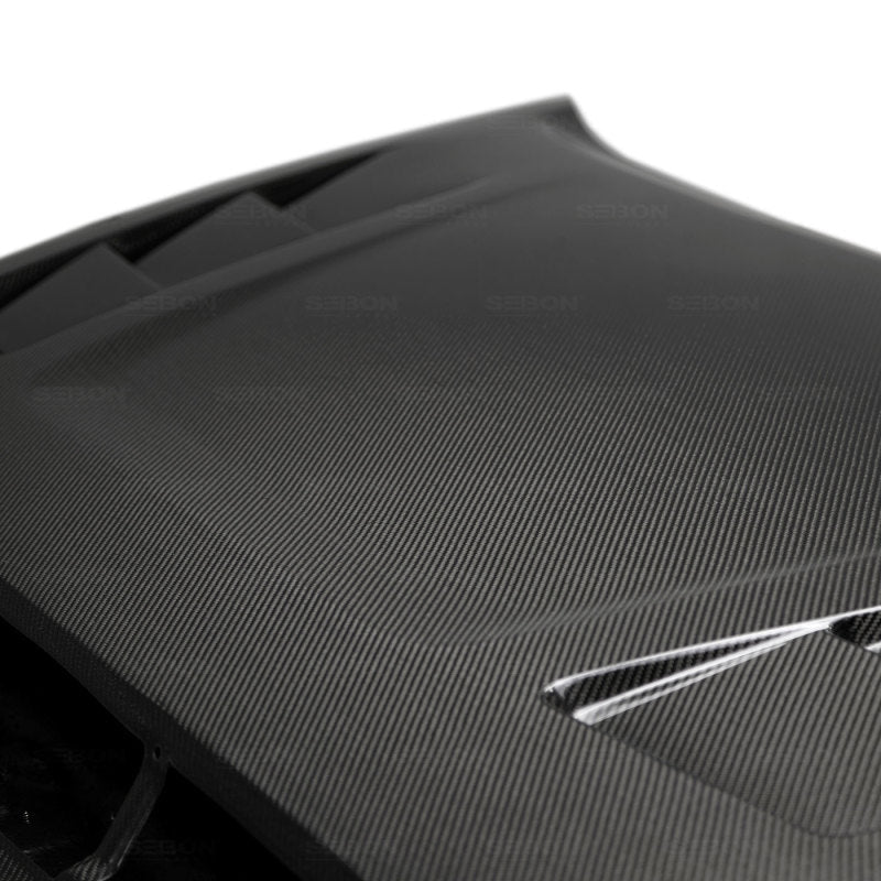 Seibon TS - Style Carbon Fiber Hood Toyota Tundra 2014 - 21 | HD14TYTU - TS - JDMuscleHoodsseiHD14TYTU-TS