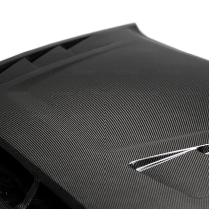Seibon TS - Style Carbon Fiber Hood Toyota Tundra 2014 - 21 | HD14TYTU - TS - JDMuscleHoodsseiHD14TYTU-TS