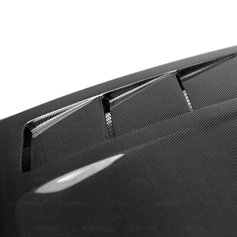 Seibon TS - Style Carbon Fiber Hood Toyota Tundra 2014 - 21 | HD14TYTU - TS - JDMuscleHoodsseiHD14TYTU-TS