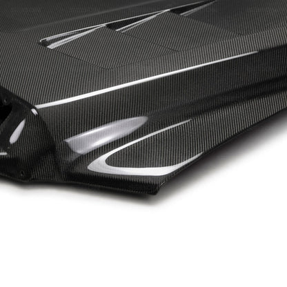 Seibon TS - Style Carbon Fiber Hood Toyota Tundra 2014 - 21 | HD14TYTU - TS - JDMuscleHoodsseiHD14TYTU-TS