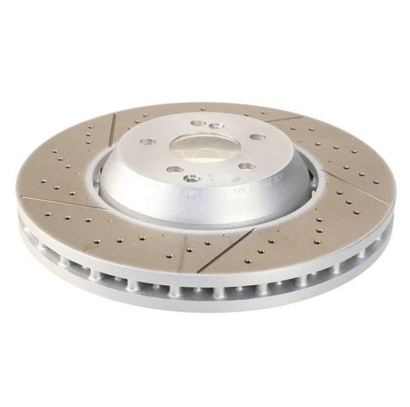 SHW 05 - 17 WRX STi 2.5L Front Drilled - Slotted Lightweight Brake Rotor - JDMuscleNon - CategorizedshwSFX40011