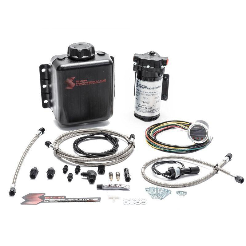 Snow Performance Stg 2 Boost Cooler F/I Prog. Water-Methanol Inj. Kit (SS Braided Line 4AN Fittings) - Universal-SNO-210-BRD-Water Injection-Snow Performance-JDMuscle